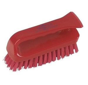 Grippy Hygiene Scrub Brush Red