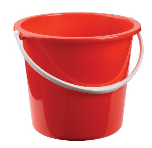 Plastic Bucket 10litre Red