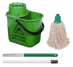 Green Professional Bucket and PY Mop
