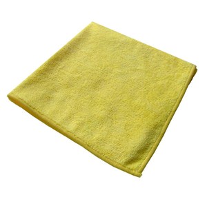 Yellow Premium Microfibre Cloths 40x40cm (pack of 10)