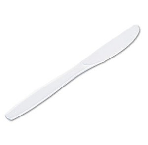 Plastic White Disposable Knives