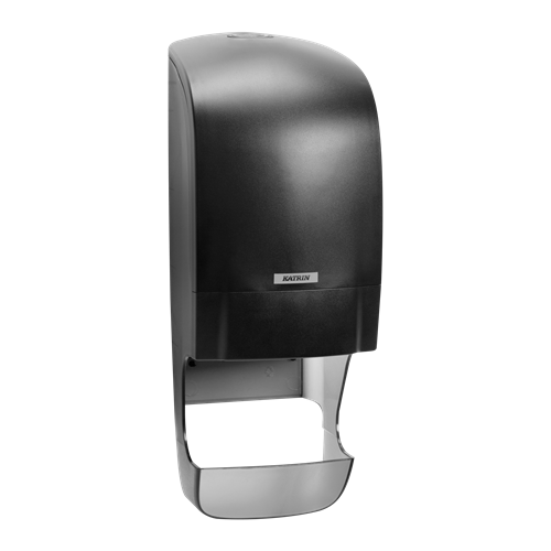 Katrin Inclusive Black System Toilet Roll Dispenser 92049