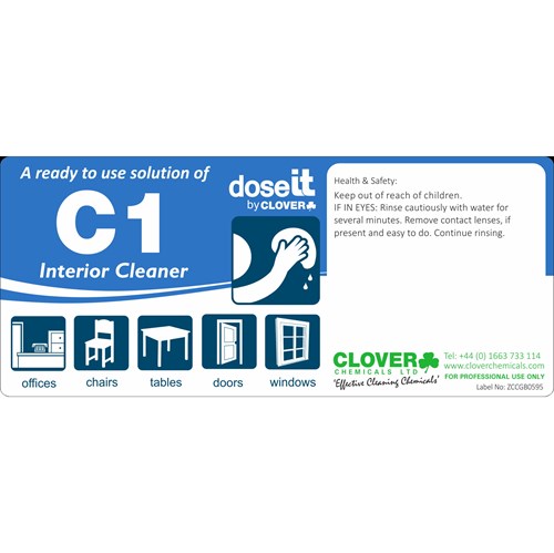 DoseIT C1 Interior Cleaner Label (RTU)