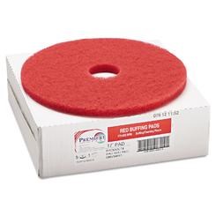 Red Contract Standard Floor Pads 17" (box of 5)