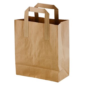 Brown Paper Takeaway Bags (pack of 125)