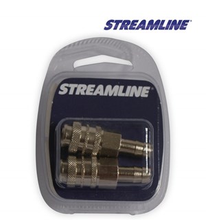 Female Connector with 8mm Hose Tail (pack of 2) (Q21FH-08-002)