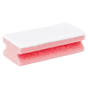 Red Non-scratch Easy-grip Sponge Scourers (pack of 10)