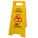 Quattro Premium Safety Floor Sign - Yellow