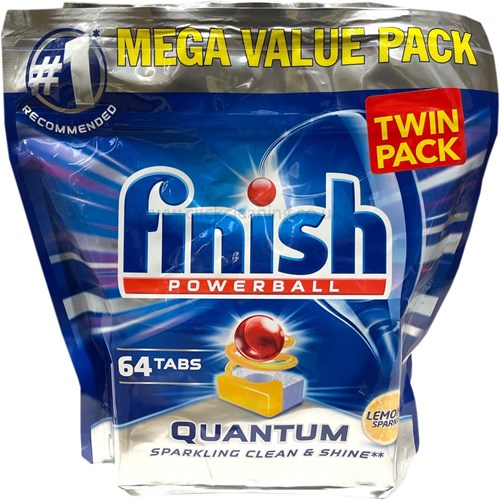 Finish Quantum Dishwasher Tablets 2x64 pack (128 tabs) 