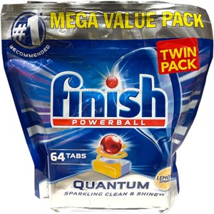Finish Quantum Dishwasher Tablets 2x64 pack (128 tabs) 