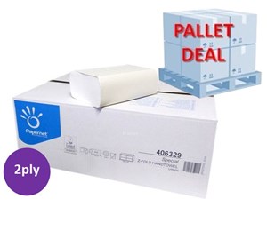 PALLET Papernet Premium White Z-fold Hand Towel 4000/case (36 cases)