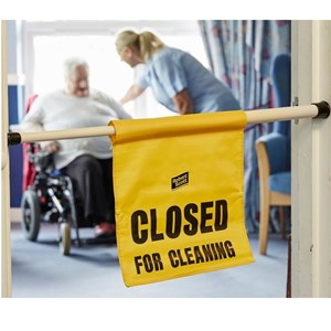 Hanging Door Safety Sign ' Closed for Cleaning'