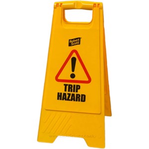 Trip Hazard Safety Floor Sign