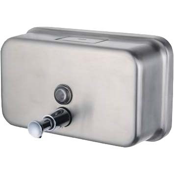 Stainless Steel Bulk Fill Horizontal Liquid Soap Dispenser 1.2litre