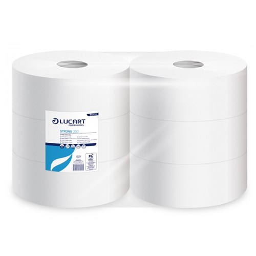 Standard Jumbo Pure Tissue Toilet Roll 2.25" Core 400m (6rolls)