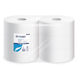 Lucart Pure Standard Jumbo Toilet Roll 2.25" Core 400m (6rolls)
