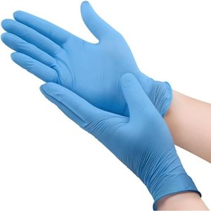Blue Nitrile Powder Free Gloves (Box of 100)