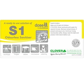DoseIT S1 Sanitiser Trigger Spray Label (RTU)
