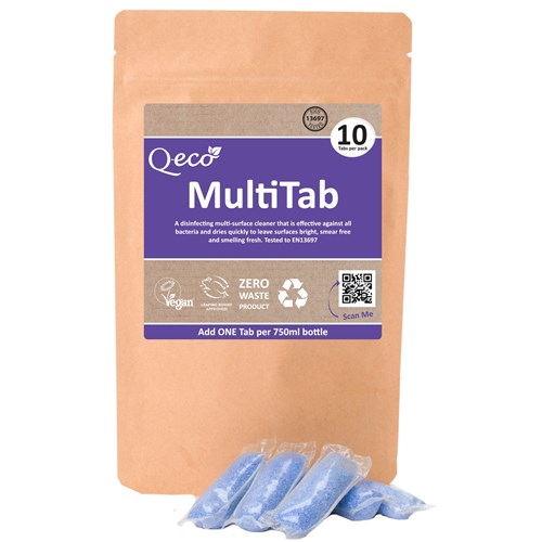Q-Eco MultiTab - Fragranced Disinfecting Cleaner Sachet Conc (pack of 10)