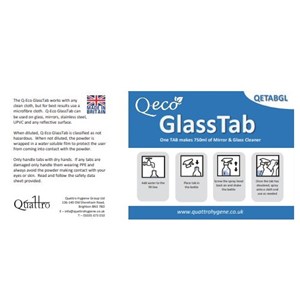 Q-Eco GlassTab Spray Label (RTU)