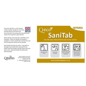 Q-Eco SaniTab Spray Label (RTU)